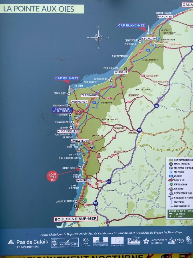 LE BON ENDROIT en bord de mer, confort vue mer et wifi Wimereux Eksteriør billede